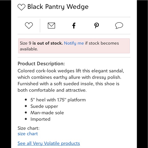 New Very Volatile style Pantry color Blush size 9 - Picture 4 of 4